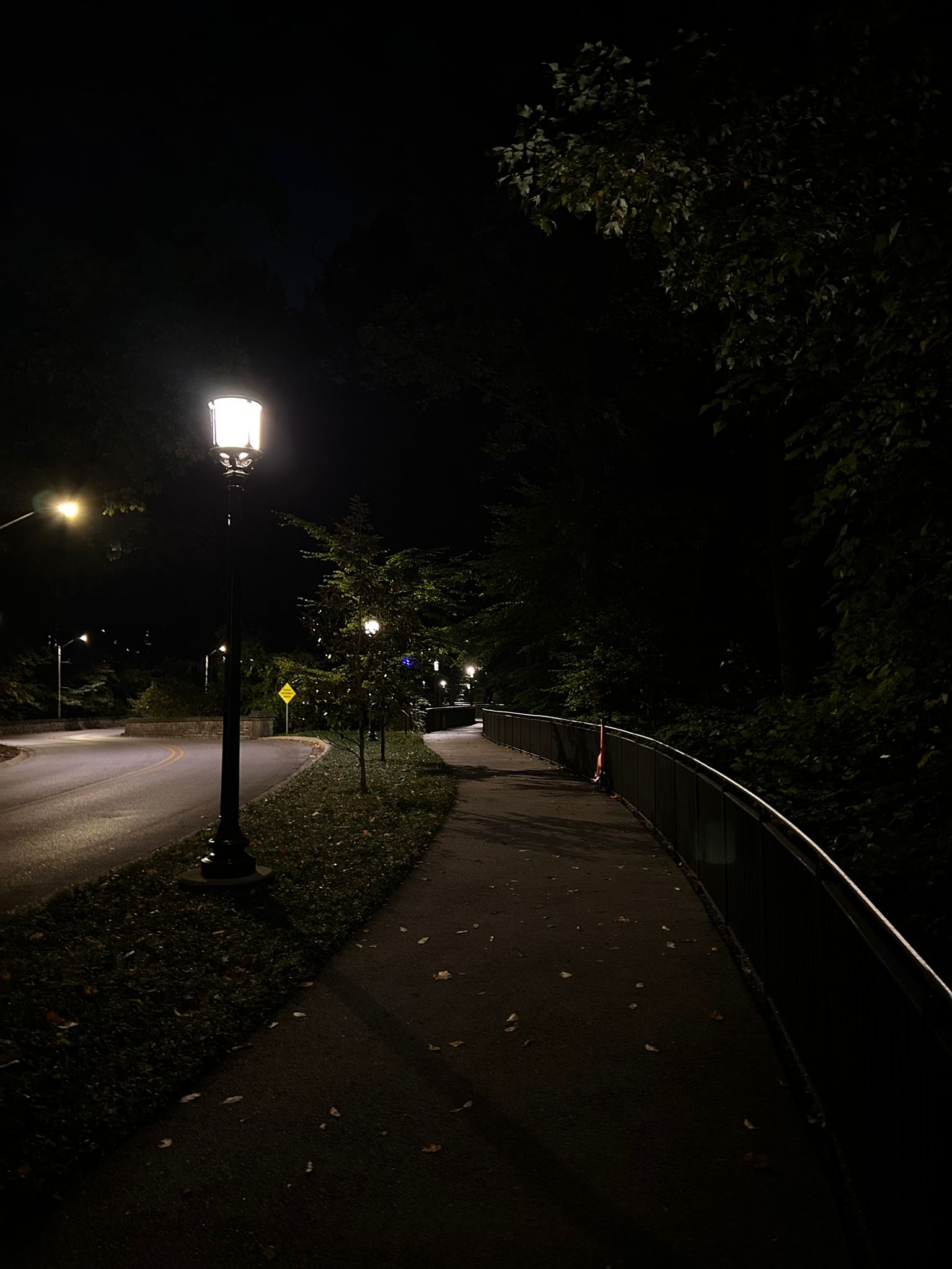 Night run at JHU